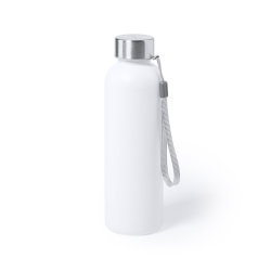 Бутылка для воды GLITER, антибактериальный пластик, 600 мл (белый)