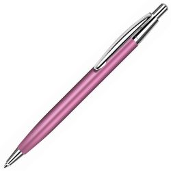Ручка шариковая EPSILON,, розовый/хром, металл (розовый, серебристый)