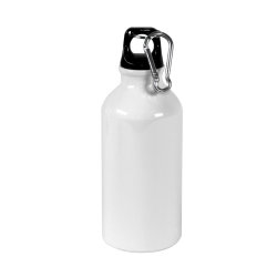 Бутылка для воды с карабином GREIMS, под сублимацию, 400 мл (белый)